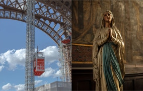 Tour eiffel - Vierge Marie